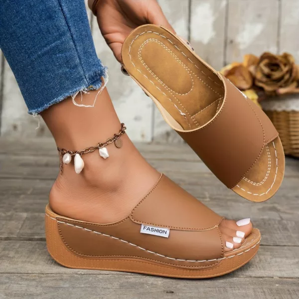 Sandales orthopédiques élégantes talon ouvert – Image 3