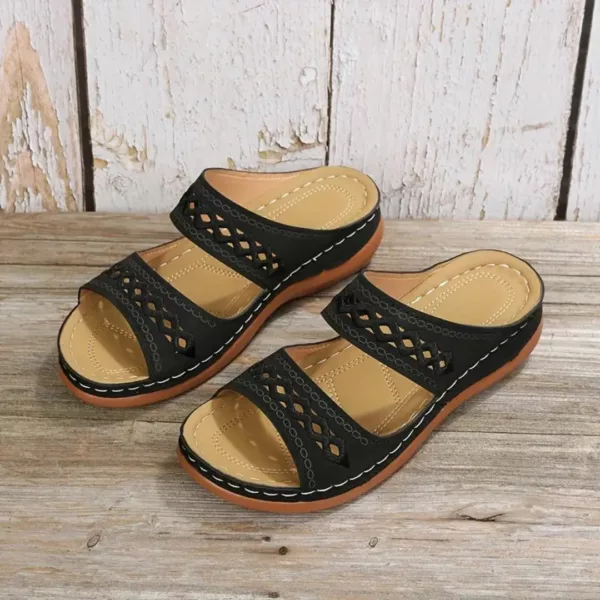 Sandales larges cousues confort femme – Image 8