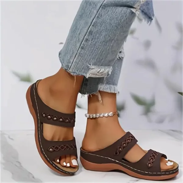 Sandales larges cousues confort femme – Image 15