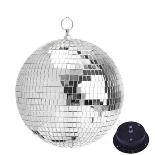 Boule disco suspendue motorisée extérieure