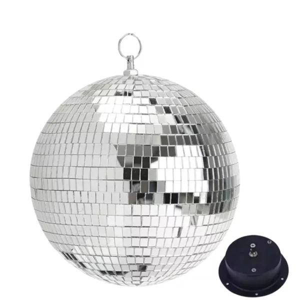 Boule disco suspendue motorisée extérieure
