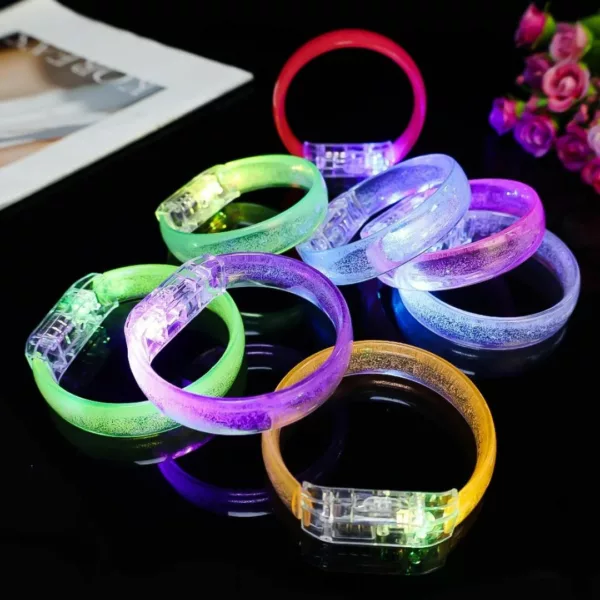 Bracelet néon lumineux rechargeable pour soirée – Image 12