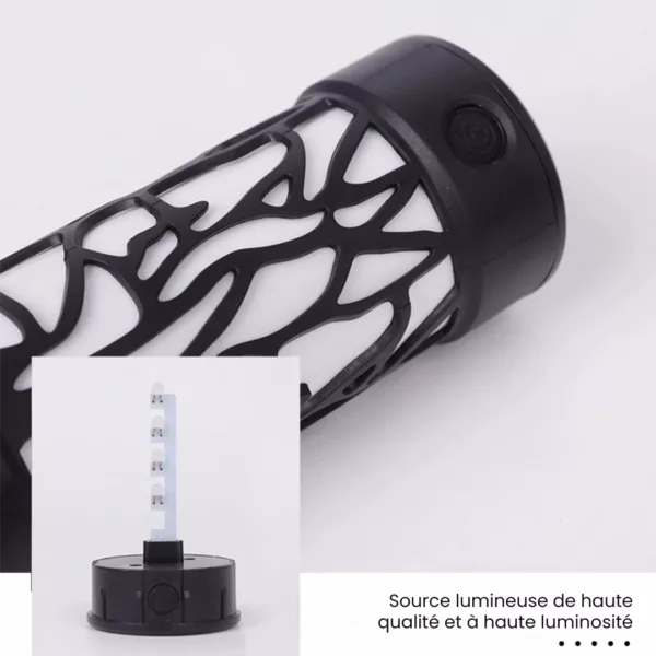 Lampe led solaire torche effet feu – Image 4