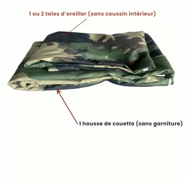 Parure de lit imprimé camouflage militaire – Image 8