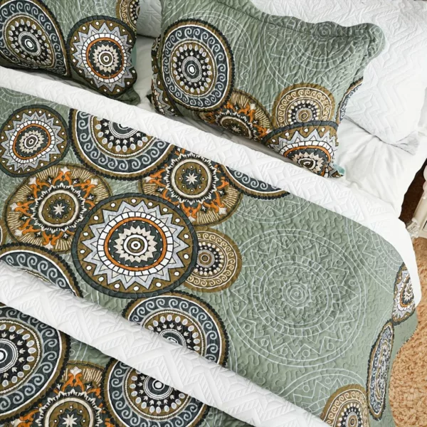 Parure de lit imprimé mandala chic – Image 4