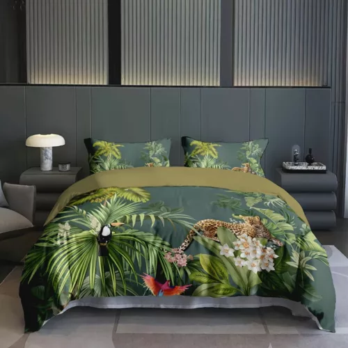 Parure de lit jungle exotique luxuriante