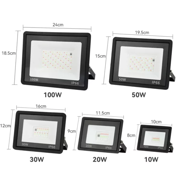 Projecteur led extérieur autonome pour soirée – Image 3