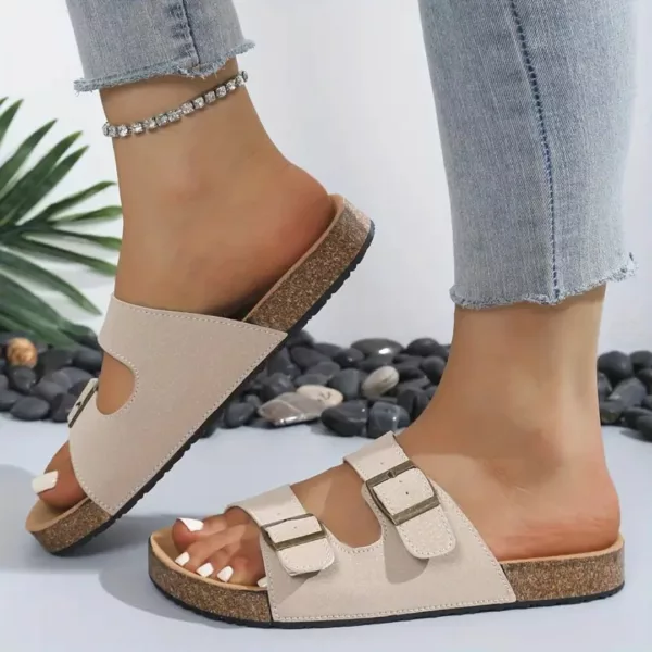 Sandales en liège ajustables été confortables – Image 2