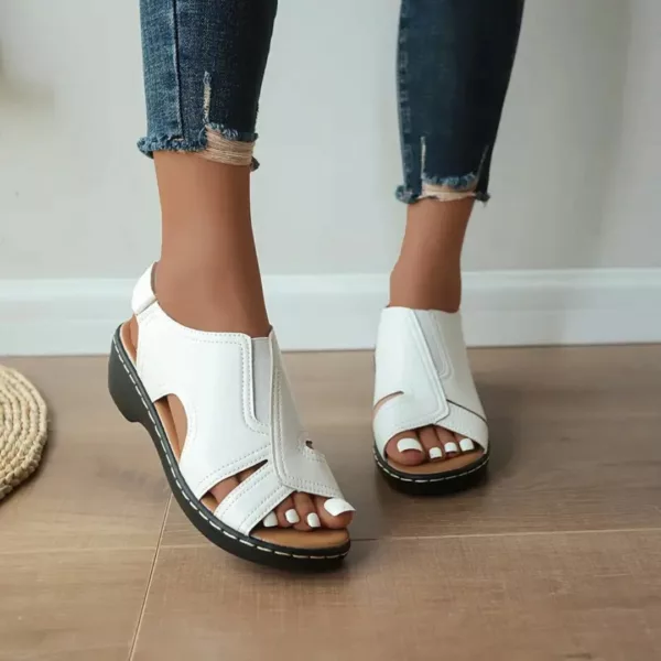 Sandales orthopédiques femme talon confort