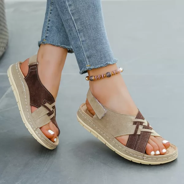 Sandales ouvertes confort tressées femme – Image 5