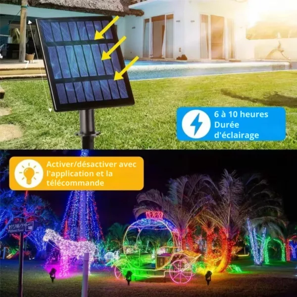 Spot solaire multicolore pour allée de jardin – Image 7