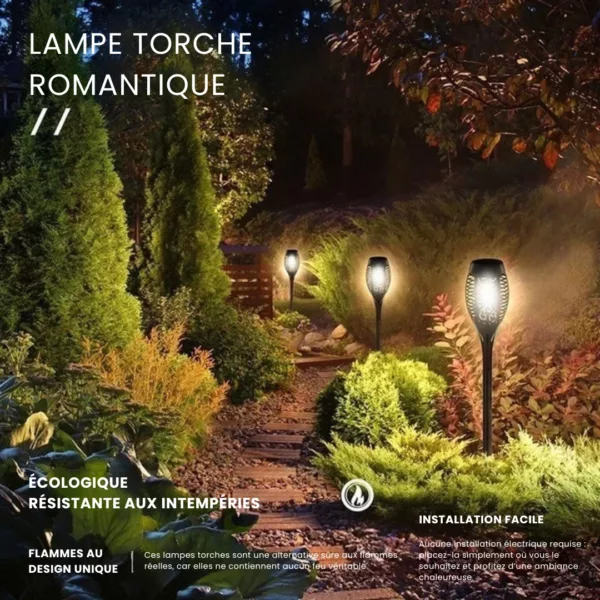Torche led effet flamme pour allée extérieure – Image 4