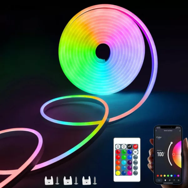 Tube led flexible multicolore décoration festive – Image 3