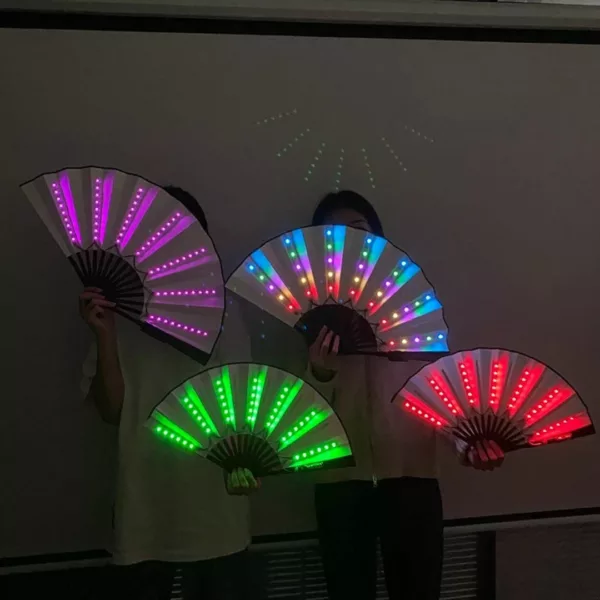 Ventilateur portable lumineux led pour fête – Image 3