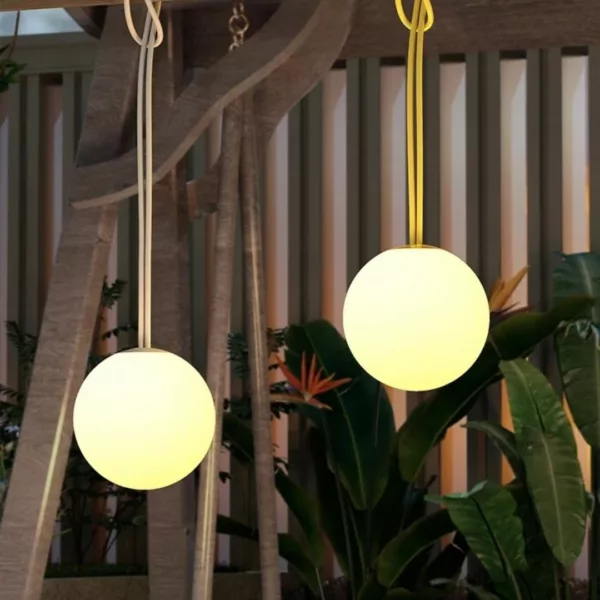 Ballon led rechargeable suspendu soirée jardin – Image 7