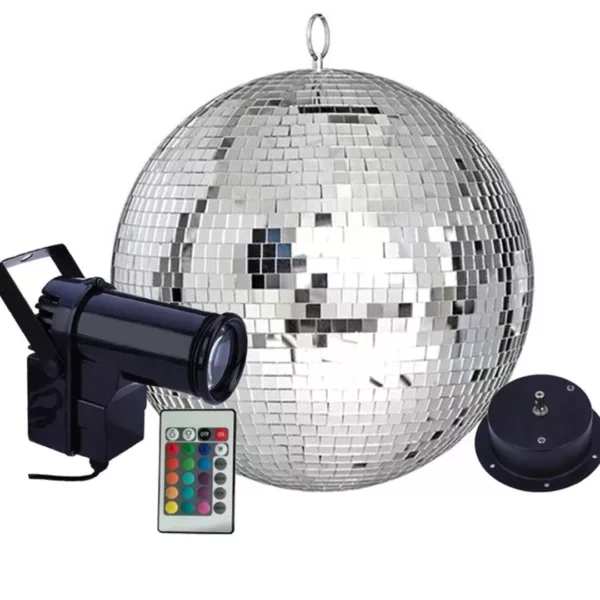 Boule disco suspendue motorisée extérieure – Image 2