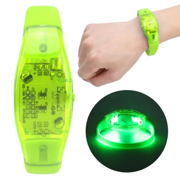 Bracelet néon rechargeable pour animation festive – Image 2