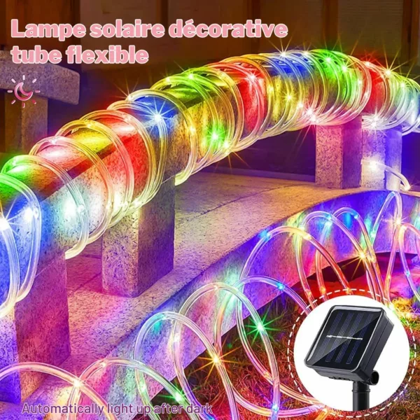 Guirlande solaire extérieure 200 leds multicolores – Image 4