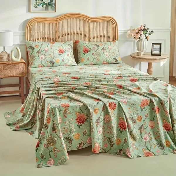 Parure de lit fleurs vintage élégantes – Image 9