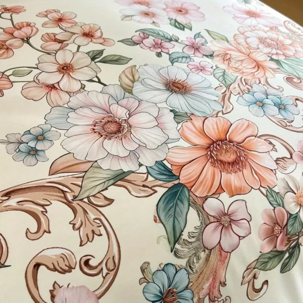 Parure de lit florale chic romantique – Image 3