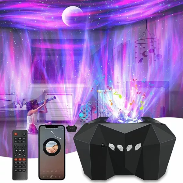 Projecteur étoilé rotatif sans fil pour soirée – Ambiance magique instantanée pour fêtes, enfants et détente totale – Image 6