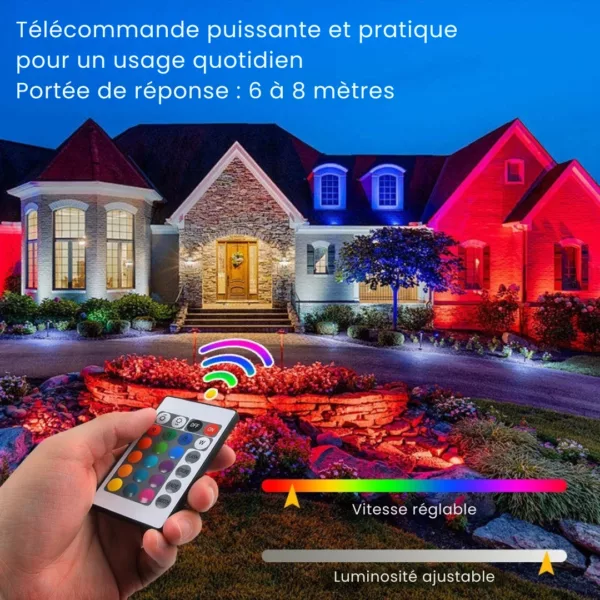 Projecteur led extérieur autonome pour soirée – Image 6