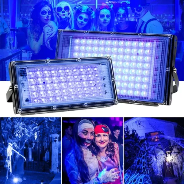 Projecteur lumière noire uv pour fête – Ambiance fluorescente garantie pour soirées, anniversaires et événements fluorescents – Image 4