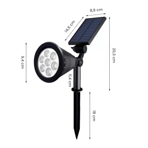 Spot lumineux solaire autonome fête de nuit – Image 3