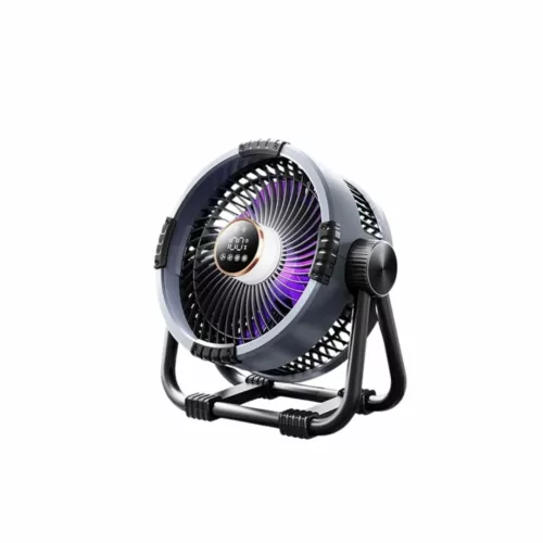 Ventilateur led lumineux portatif pour jardin fête