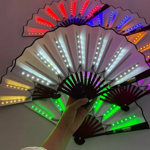Ventilateur portable lumineux led pour fête – Image 2