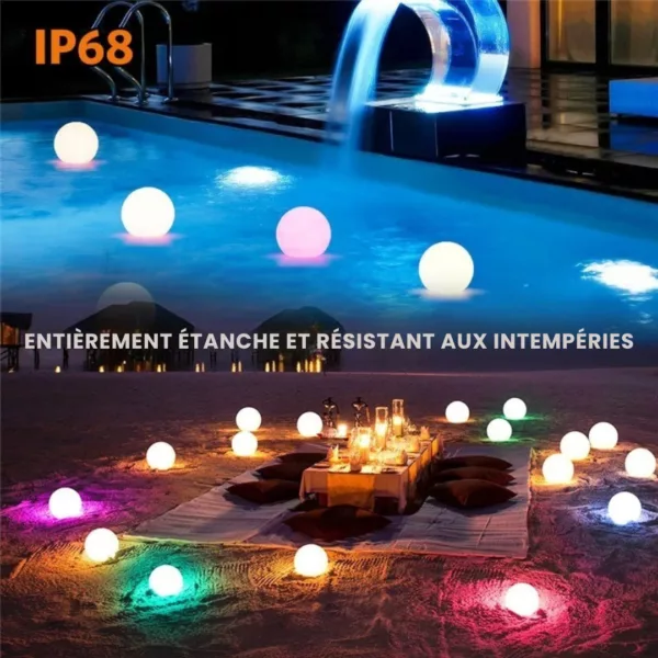 Ballon led étanche rechargeable pour soirée – Image 4