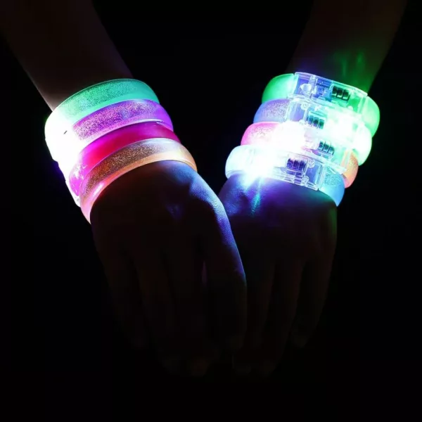 Bracelet néon lumineux rechargeable pour soirée – Image 3