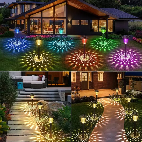Décoration lumineuse solaire pour allée de jardin – Image 2