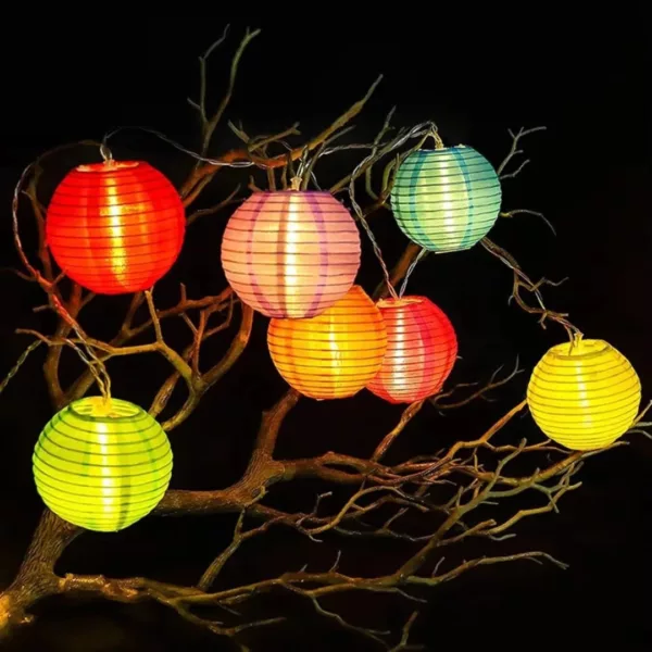 Lampion solaire extérieur pour jardin fête – Éclairage LED autonome, ambiance chaleureuse sans branchement – Image 6