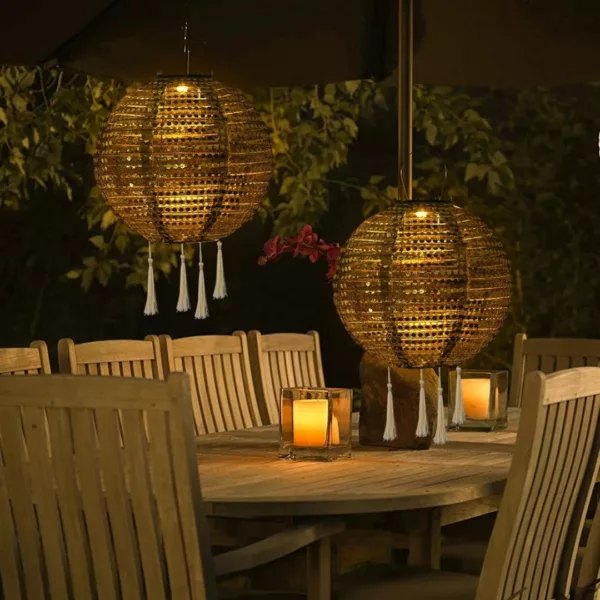 Lanterne lumineuse solaire suspendue pour fête – Image 5