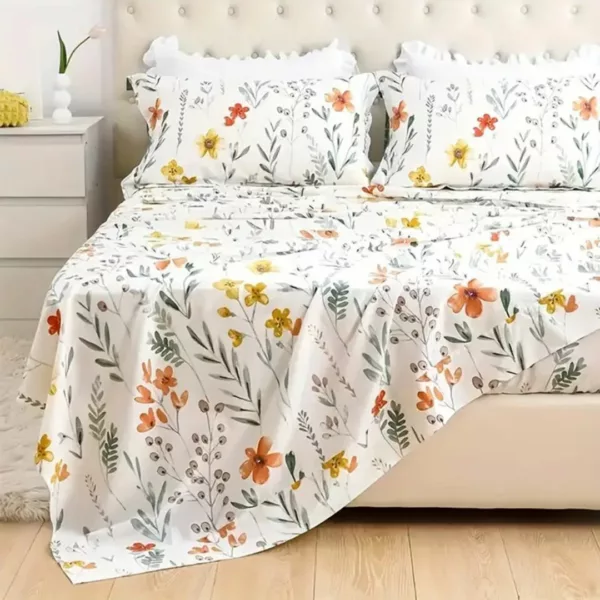 Parure de lit imprimé floral printanier – Image 9