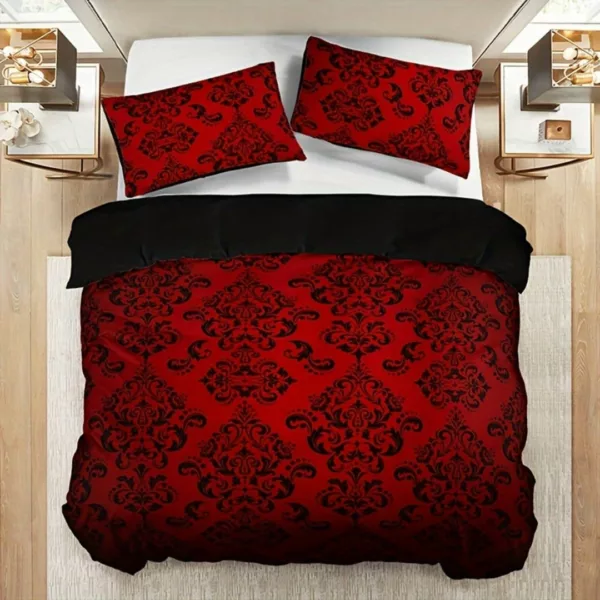 Parure de lit rouge baroque glamour – Image 10