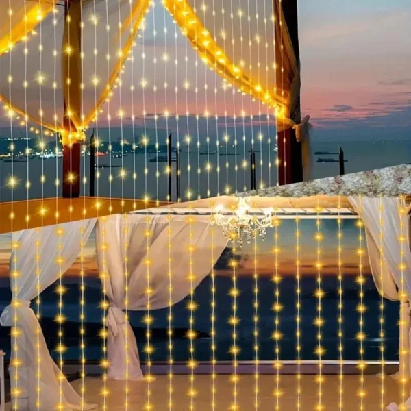 Rideau led extérieur sans fil pour terrasse – Image 5
