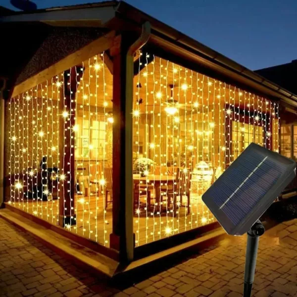 Rideau lumineux extérieur étanche usage terrasse – Image 4