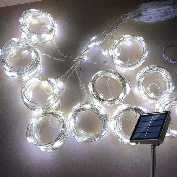 Rideau lumineux led solaire pour pergola – Image 3