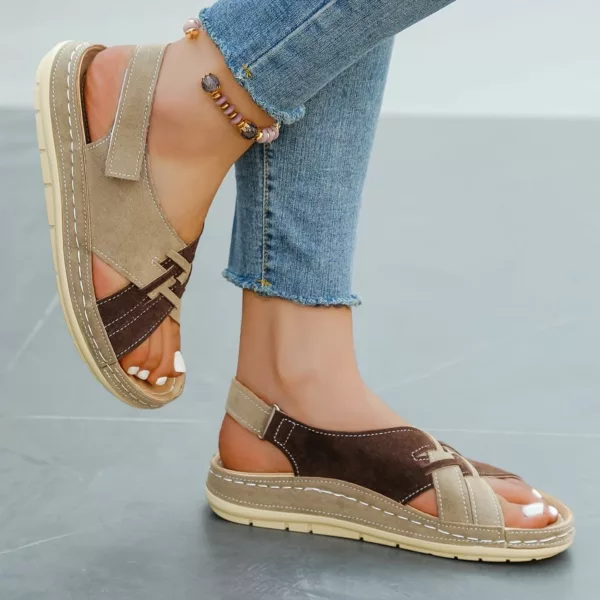 Sandales ouvertes confort tressées femme – Image 2