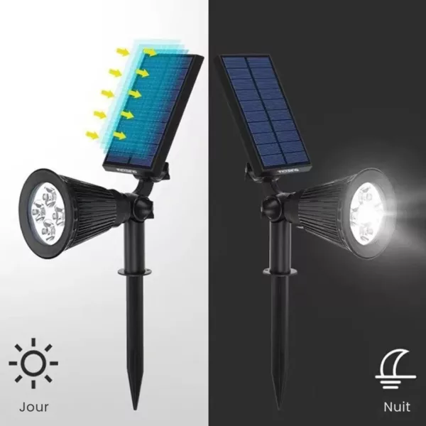 Spot lumineux solaire autonome fête de nuit – Image 2