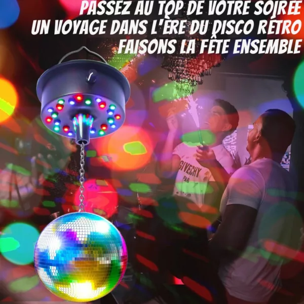 Support mural pour boule disco motorisée – Image 5