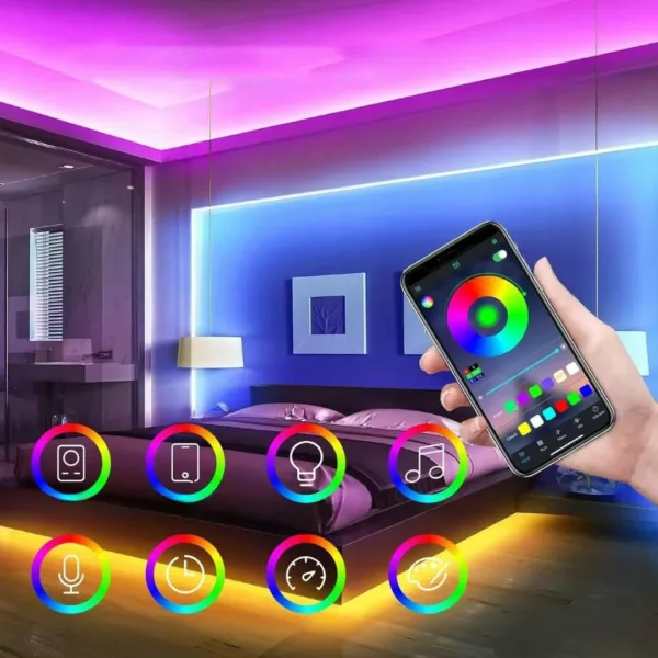 Tube led flexible multicolore décoration festive – Image 5