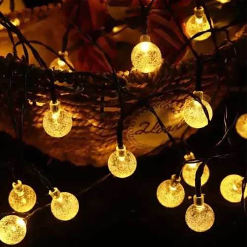 Guirlande lumineuse solaire pour pergola extérieure