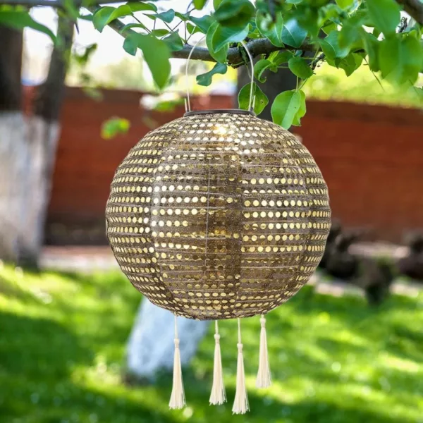 Lanterne lumineuse solaire suspendue pour fête – Image 10