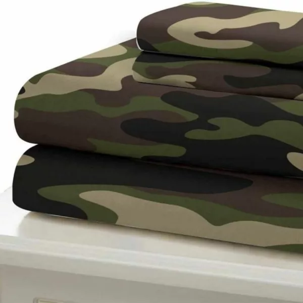 Parure de lit imprimé camouflage militaire – Image 5