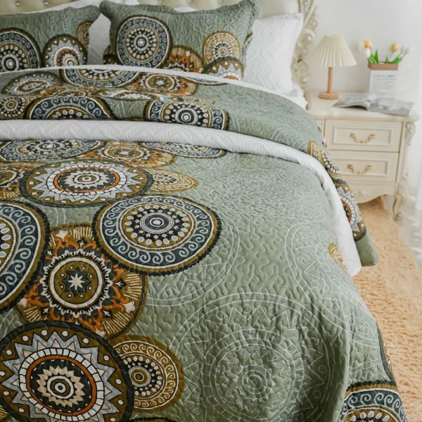 Parure de lit imprimé mandala chic – Image 12