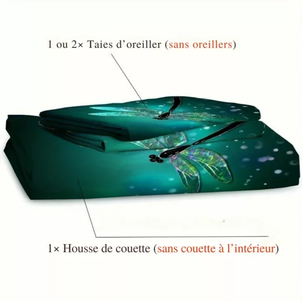 Parure de lit libellule lumineuse féerique – Image 3