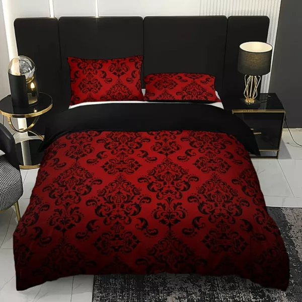 Parure de lit rouge baroque glamour – Image 9